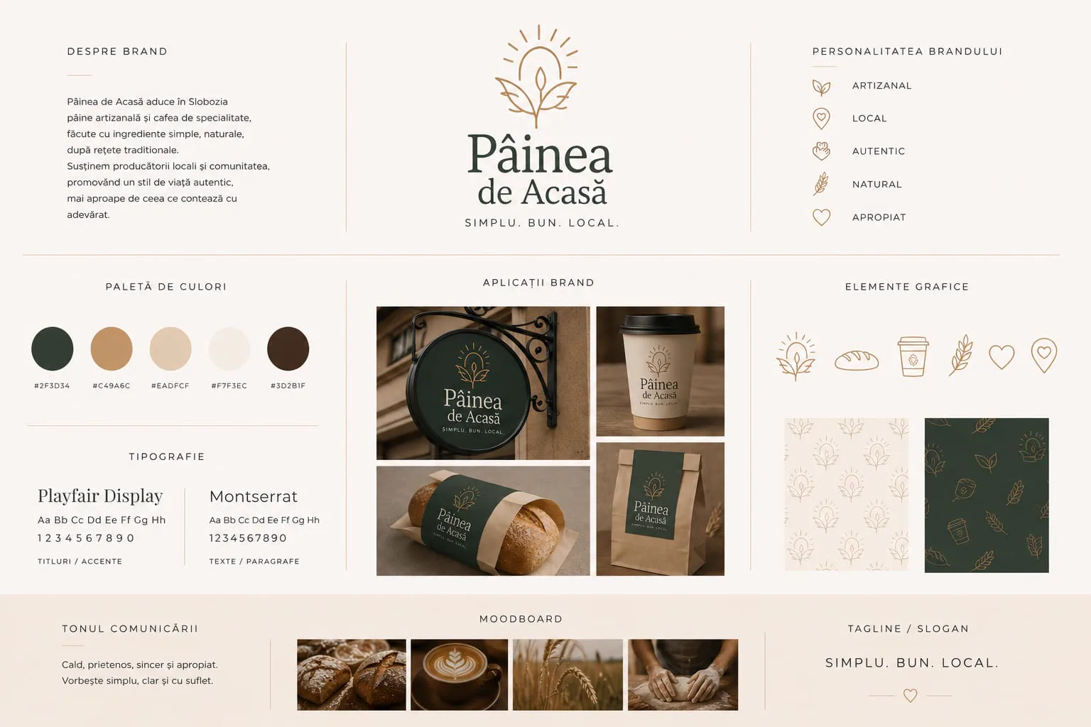 Pâinea de Acasă — Identitate de Brand Artizanală — imagine 1