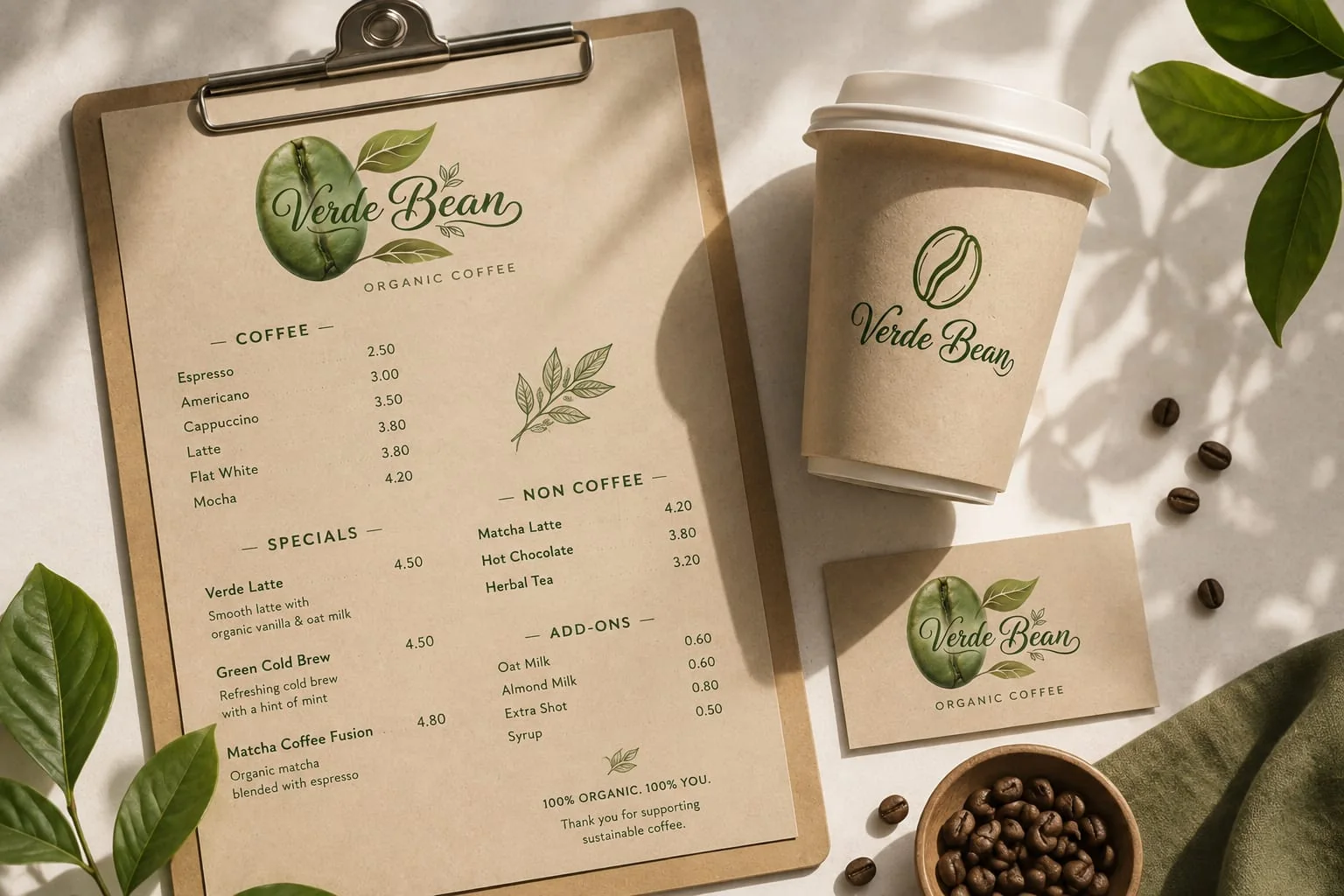 Verde Bean — Identitate de Brand — imagine 6